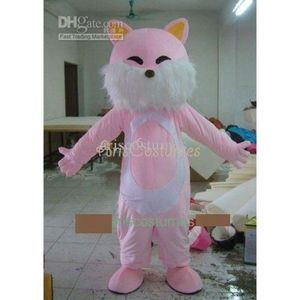 Mascot Costumes Halloween Christmas Lovely Pink Fox Mascotte Cartoon Plush Fancy Dress Mascot Costume