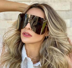 Star Oversize Square Womens Sunglasses Men Brand Designer One Piece Mask Sun Glasses For Female Shield Shades Goggle Uv4007738192