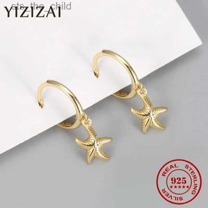 Charm Yizizai Ins 925 STERLING Gümüş Güney Kore Vahşi Denizyıldızı Kulak Yüzük Tarzı Yeni Kişilik Kadınları Zarif Jewelryc24326