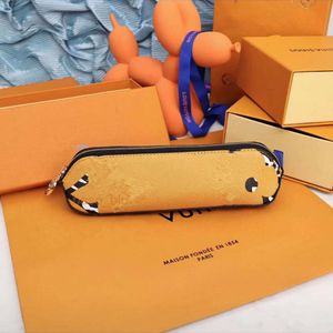 Designer girasole bambola doodle portafoglio elegante lettera colorata leopardo donne portatile portafoglio portatenea borsetto tampone a matita coppie borse
