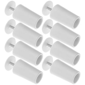 Shutters 8Pcs Roller Blinds Windows Curtain Stoppers Fastener Bamboo Shutter Fasteners White Rolling For Windows Buffer Stopper Roller