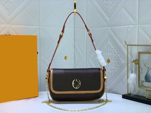 2024 Średniowieczne małą złotą fasolę małą torbę na ramię pod pachami zabawa Flip Design modny i wszechstronny