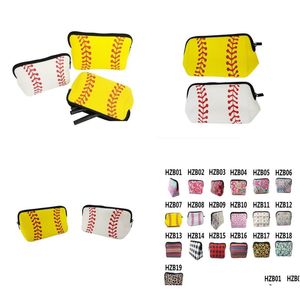 Borse da esterno 50 pezzi all'ingrosso nuova borsa a mano costoomizzata in neoprene trucco impermeabile borsa da baseball e softball consegna drop sport Ou Dh46N