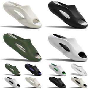 style13 Summer beach Home Men Women Slippers Simple Black White Green Beige Sandals Non-slip Bathroom Slides Flip Flops Indoor Couple Flat Shoes 36-45