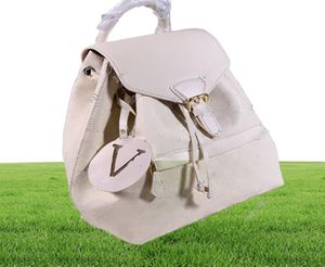 Torby projektantów w stylu mody E Oryginalne skórzane torebki z plecakiem torebki plecakowe torby szkolne klasyczne torby podróżne uczeń wytłaczane kwiaty 4169193