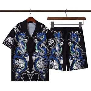 Elegante designer hawaiano da uomo a camicia casual set floreale Alphabet 3D Summer Beach Resort Shirt Set di camicia da spiaggia M-XXXL #029