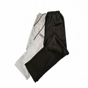 estate Primavera Cerniera invisibile con apertura sul cavallo Pantaloni da uomo Sport Casual Nero Plus Size Pantaloni larghi a4B5 #