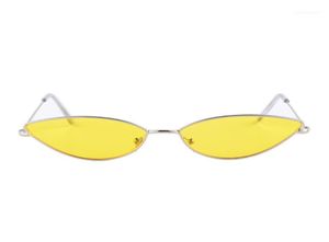 Gudzws Vintage Cat Eye Sunglasses Small Metal Frame Super Lightweight for lemosex17970679