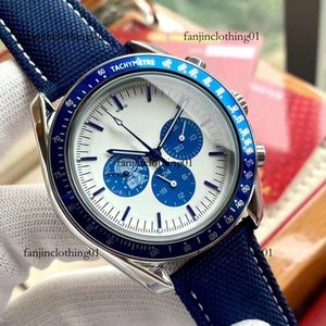 ساعة ميكانيكية أوتوماتيكية Oujia Super Six Needle White Face Watch Outomatic Mechanical Watch AAA