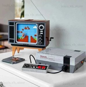 Bloklar 71374 Super Nes Konsolu Nintendo Eğlence Sistemi Modeli Yapı Blok Tuğla Meclis Tv Oyuncak Çocuk Tuğla Hediye T240327