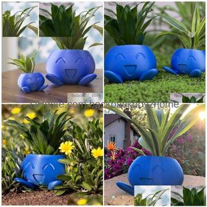 Planters & Pots Oddish Planter Flower Pot Succent Plant Yq231019 Drop Delivery Home Garden Patio, Lawn Supplies Dhq2S