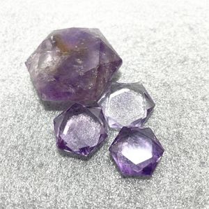 Hänghalsband högkvalitativ kristallstjärna av David Natural Amethyst No Hole Aretrine Hexagram Gemstone Magen Healing