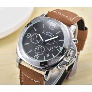 2024 Panerais Designer Watch Luxury Watches For Mens Mechanical Wristwatch Cool Men mode kalender läder casual watch qbqn luminors