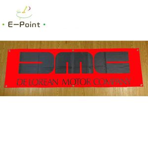 Tillbehör 130GSM 150D Material DMC Red Car Banner 1.5ft*5ft (45*150 cm) Storlek för hemflagga inomhusdekor YHX138
