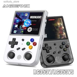 ポータブルゲームプレーヤーAnbernic RG353V 3.5インチ640*480ハンドヘルドゲームプレーヤービルトイン20シミュレーターレトロゲームワイヤードハンドルAndroid Linux OS RG353VS Q240326