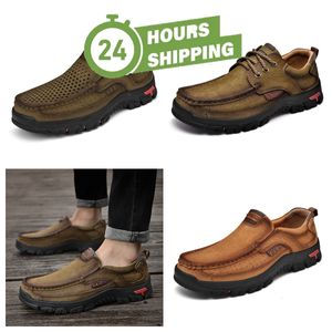 new selling shoes for men genuine leather oversized GAI loafers casual leather shoes hiking shoes Business Fashion Loafers lightweight high Quality Classic