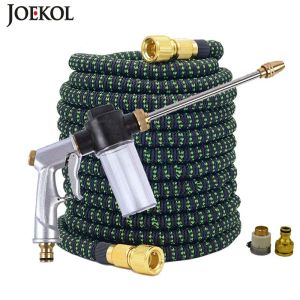 Reels New Watering Hose Irrigation Expandable Magic Hose Garden Hose Pipe With Spray Water Gun HighPressure Car Wash Cleaning Tools