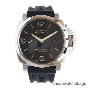 Luxury Designer Watches Paneraiis armbandsur Mäns Watch Luminor Lumino Series Automatisk mekanisk PAM01312 Vattentät rostfritt stål