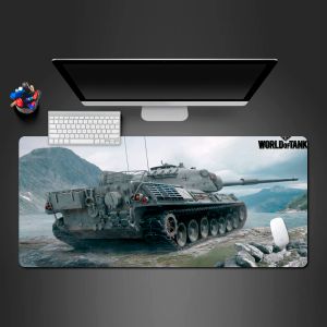 Pads Beste coole World Of Tanks Mauspad Wot Domineering Gaming Mauspads für Maus Gamer Leopard Großes Pad für Maus Computer Mousepad