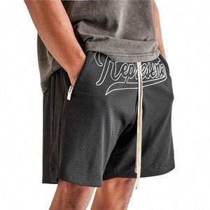 Löpande shorts mesh andningsbara män fitn gymträning sport shorts snabb torr träning gym sport jogga sommar män shorts j8dr#