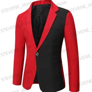 Ternos masculinos blazers masculino terno jaqueta 2023 outono nova alta qualidade gradiente cor terno jaqueta masculina moda roupas fino ajuste jaqueta venda quente t240326