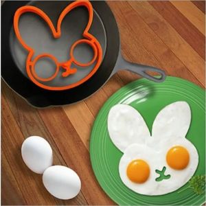 2024 Frühstück Omelette Schimmel Silikon Eierpfannkuchen-Ring-Shaper-Kochwerkzeug DIY Küchenzubehör Gadget Plastikschaltabscheider- für Silikonei-Pfannkuchenring