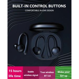 Uppsättningar Stereo Earphone Headset T7 Pro TWS 5.0 Trådlös Bluetooth HiFi Trådlösa hörlurar Sport med laddningsboxens vattentäta hörlurar