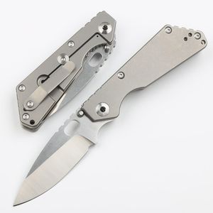 CK High End SNG Pocket Folding Knife CPM154 Stone Wash Blade CNC TC4 Titaniumlegering Handtaget Utomhus campingboll med EDC Pocket Knives