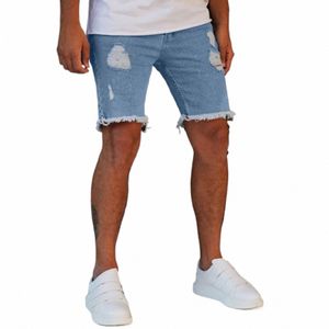 mens Casual Shorts Bolso Esportes Primavera Verão Musculação Denim Calças Curtas Masculino Jeans p0DV #