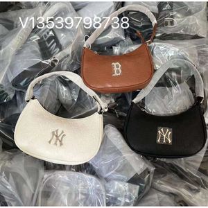 MLB Autumn/Winter New Embossed Underarm Bag Ny Japanese and Korean Full Label Letter Single Shoulder Bag