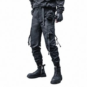PFNW Herr Tide American Casual Cargo Pants Spring Autumn High Street Darkwear Leggings Techwear Overalls nischbyxor 12Z2335 I077#