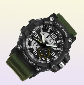 Sport G Titta på Dual Time Men Watches 50m Waterproof Mane Clock Military Watches For Men Chock Resisitant Sport Watches Gifts X05243628563