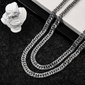 Lyxdesigner hiphop halsband smycken hjärtkvinnor mens halsband silver guld kubansk länk kedja kvinnor titan rostfritt stål mens kedja för man halsband gåvor