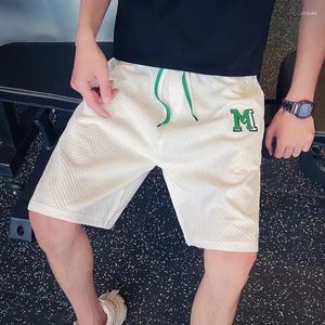 Männer Shorts Mann Kurze Hosen Laufen Grün Für Männer Schweiß Basketball Baggy 3 Viertel Stilvolle Angebote Elastisch In Hose 2024 Casual