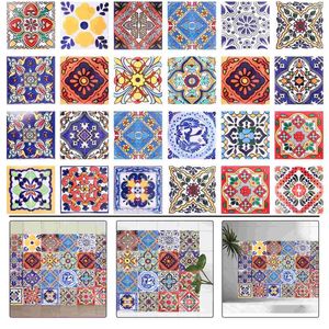 Wallpapers 24 Pcs Tile Stickers Peel Floor Bathroom Marble Decal Tiles Decals Self Adhesive