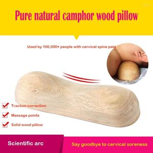 Pillow Solid Wood Cervical Natural For Repairing Spine Neck Physiotherapy To Help Sleep Hardwood