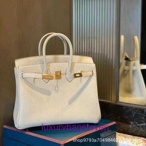 Hremms Birkks High -End -Designerin echte Lederhandtasche für Frauen Frauen 2024 Neue trendige und fortschrittliche Modetasche große Kapazität Original 1: 1 mit echtem Logo und Box