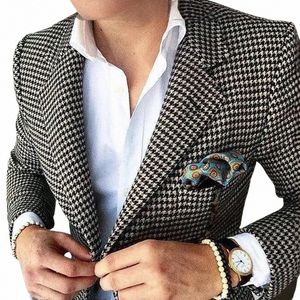 slim Fit Blazer for Men 2024 Single 1 Pc Busin Suit Smoking Jacket Wedding Party Fi Coat Size XS-5XL In Stock S575#