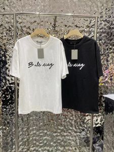 2024 Designer Street Leisure Loose Shirt Men's and Women's Summer Printed Top T-shirt Short sleeved T-shirt