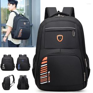 Mochila para homens, grande capacidade, viagens de negócios, tendência, estudantes do ensino médio e médio, mochila escolar simples