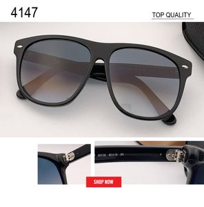 Новое поступление, большие квадратные солнцезащитные очки для мужчин и женщин, брендовые дизайнерские солнцезащитные очки uv400, винтажные дизайнерские солнцезащитные очки uv400, стеклянные линзы с градиентом 41475214152