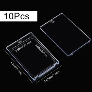 Frame 10Pcs Magnetic Card Holder Photo Frame Picture Case Pure Transparent Hard Plastic Holder For Home Storage Decoration Accessories