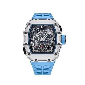 Richasmiers Watch YS Top Clone Factory Watch zegarek z włókna węglowego Automatyczne sportowe zegarki sportowe luksusowe szwajcarskie na rękę Rafael Nadal automatyczne win71kieydg