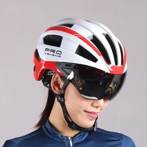 Cycling male goggles glasses one mountain female road bike equipment bicycle helmets for men Mtb helmet Scooter Roller skating 240312