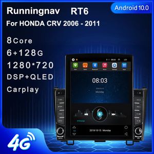 9,7-дюймовый новый Android для Honda CRV 2006-2011 Tesla Type Автомобильный DVD-радио Мультимедийный видеоплеер Навигация GPS RDS Без DVD CarPlay Android Автоматическое управление рулевым колесом