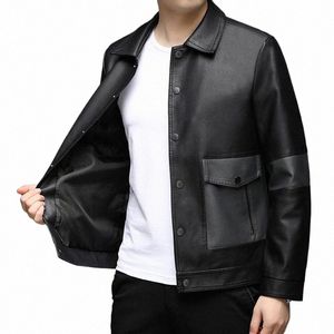 Top Grade Neue Marke Designer Streetwear Casual FiClassic Faux Pu Fi Leder Jacke Biker Männer Mäntel Herren Kleidung 2023 x6uF #