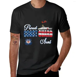 Polo da uomo Orgogliosa guardia americana zia militare americana regalo per la famiglia T-shirt per ragazzi con stampa animalier vestiti estivi spazi vuoti