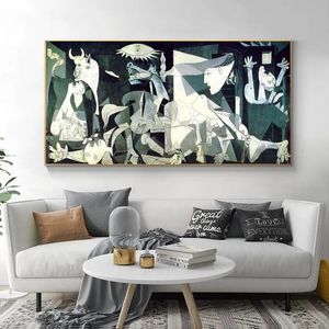 Guernica autorstwa Picasso Canvas Obrazy reprodukcje słynne plakaty na ścianie i grafiki Zdjęcia dekoracje domowe 240327