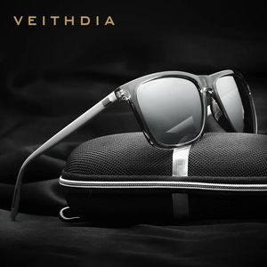 Occhiali da sole veithdia Fashion polarizzato il marchio lente Uv400 Sports Men Women Vintage Outdoor Sun Glasses Eyewear per maschio/femmina 6108 240320
