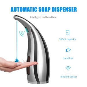 Dispenser di sapone per pelletteria Dispenser automatico di sapone Dispenser di shampoo liquido touchless con sensore intelligente a infrarossi per cucina Bagno